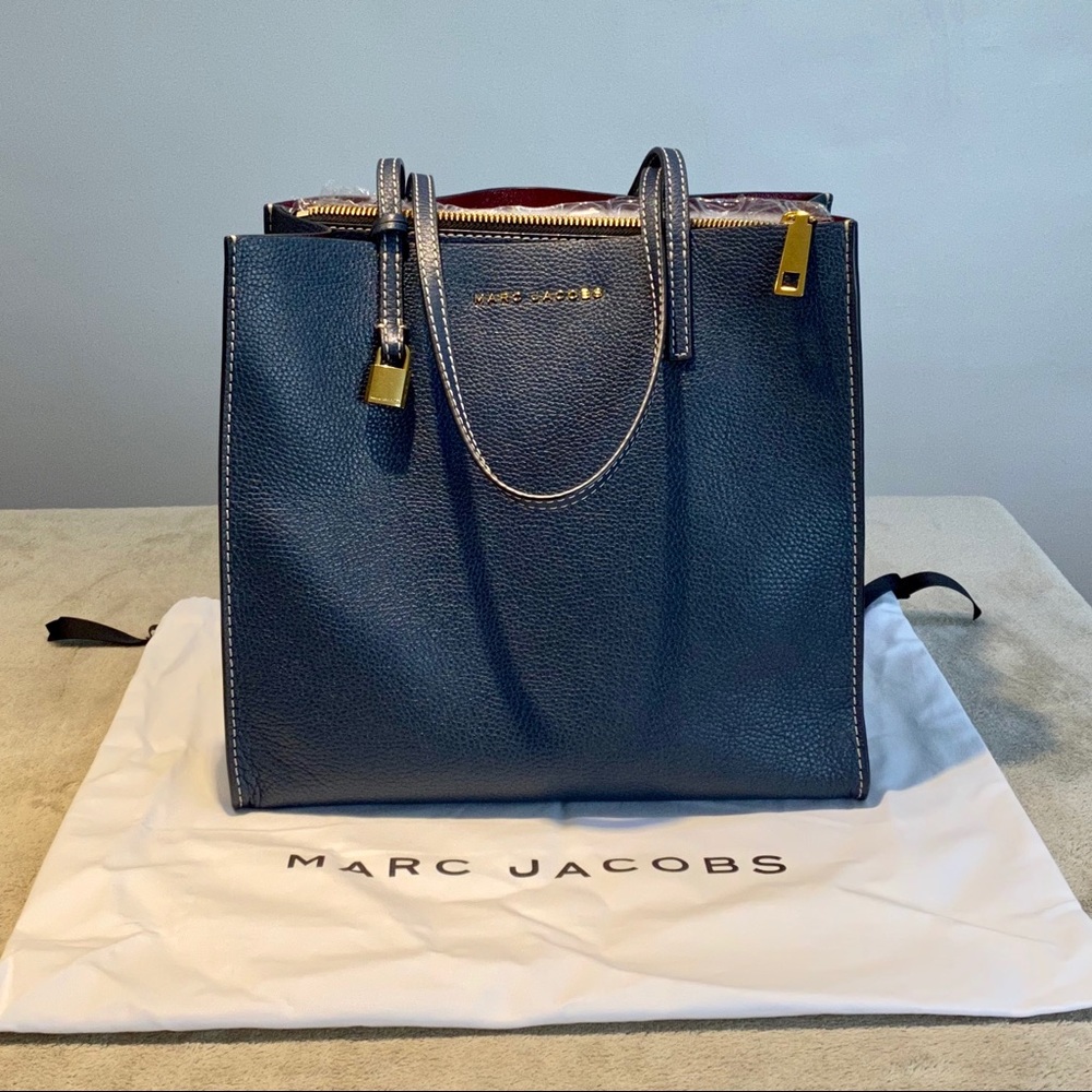 Marc Jacobs The Grind Tote - Navy / Blue Sea